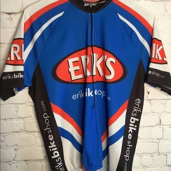 CASTELLI CYCLING JERSEY size LARGE‎ Blue White Red men's. - Picture 5 of 8